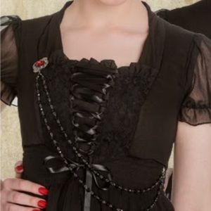 Spin Doctor Hell Bunny Zylphia cropped corset top size XS